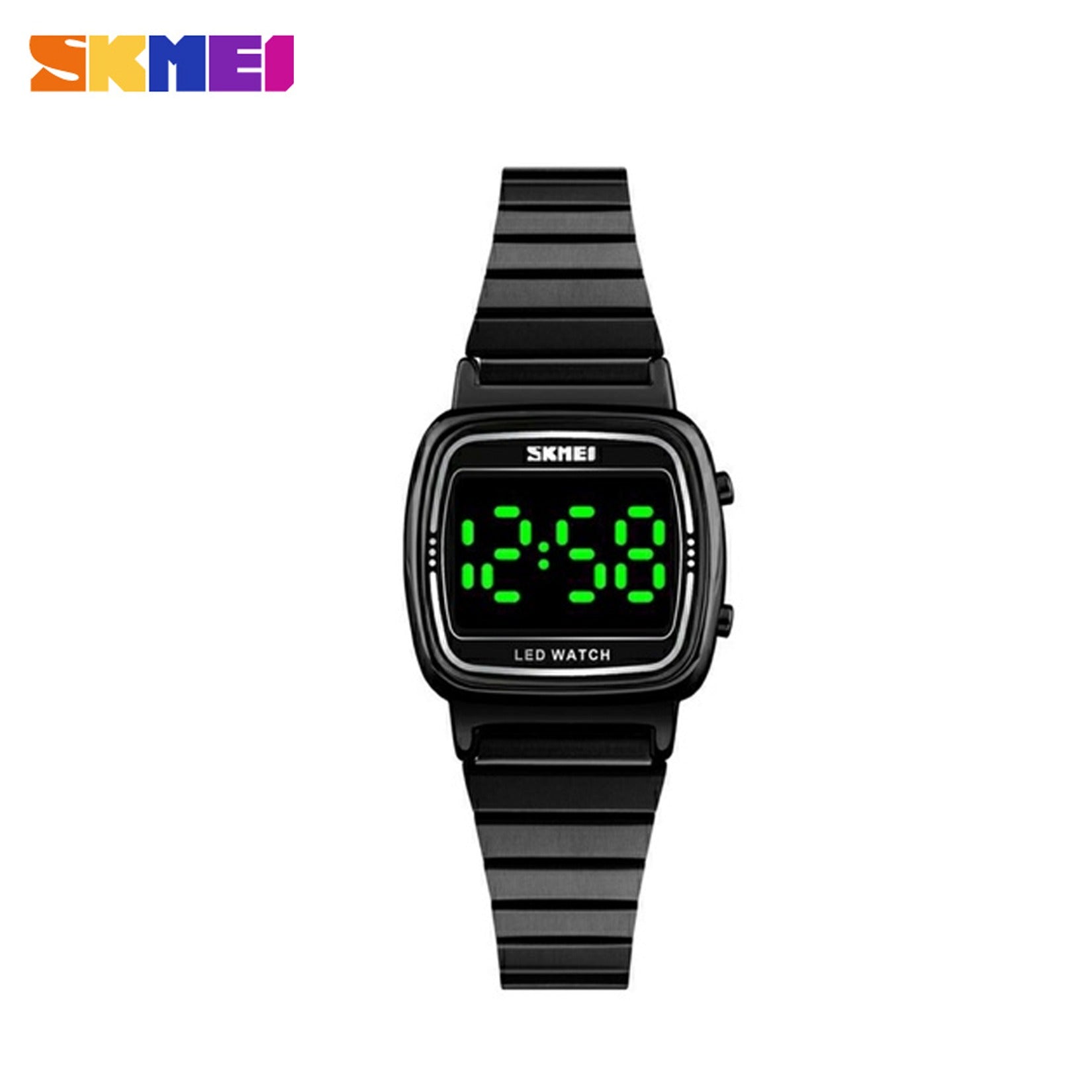 SKMEI G-Digit 1543 Ladies Fashion Wrist Watch | Green LED Display