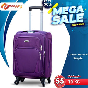 Soft Material Four Wheel Luggage Lightweight Soft Shell - 20 Inches 10 Kg Capacity