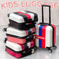 Kids Beautiful Stripe Printed Lightweight Suitcase ABS Hard Shell Luggage with Smooth Rolling Spinner Wheels and Combination Lock