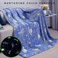 Glow in Dark Luminous Flannel Blanket For Kids | Feather Touch Magic Blanket | Double Zaappy