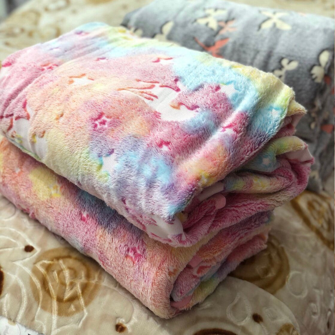 Glow in Dark Luminous Flannel Blanket For Kids | Feather Touch Magic Blanket | Double Zaappy