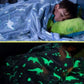 Glow in Dark Luminous Flannel Blanket For Kids | Feather Touch Magic Blanket | Double Zaappy