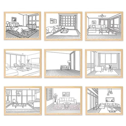Decorative Painting Photo Frame Light LED 3D Illuminating Frame