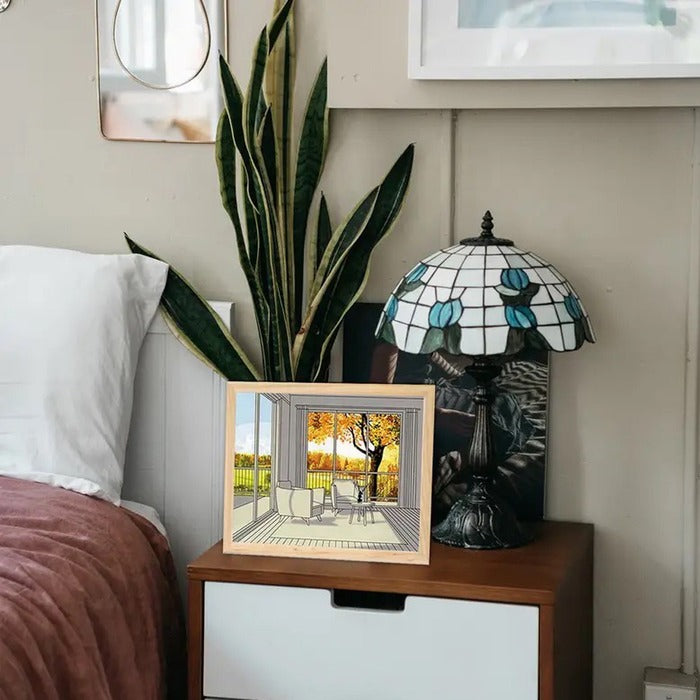 LED Illuminating 3D Decorative Painting Photo Frame Light Zaappy.com