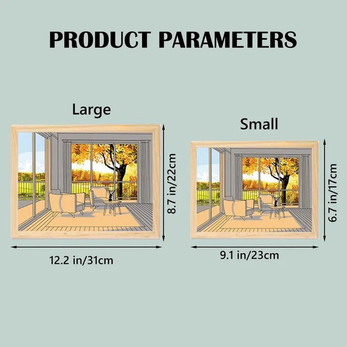LED Illuminating 3D Decorative Painting Photo Frame Light Zaappy.com