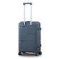  Dark Grey Colour Travel Way PP Unbreakable Luggage Bag with Double Spinner Wheel Zaappy