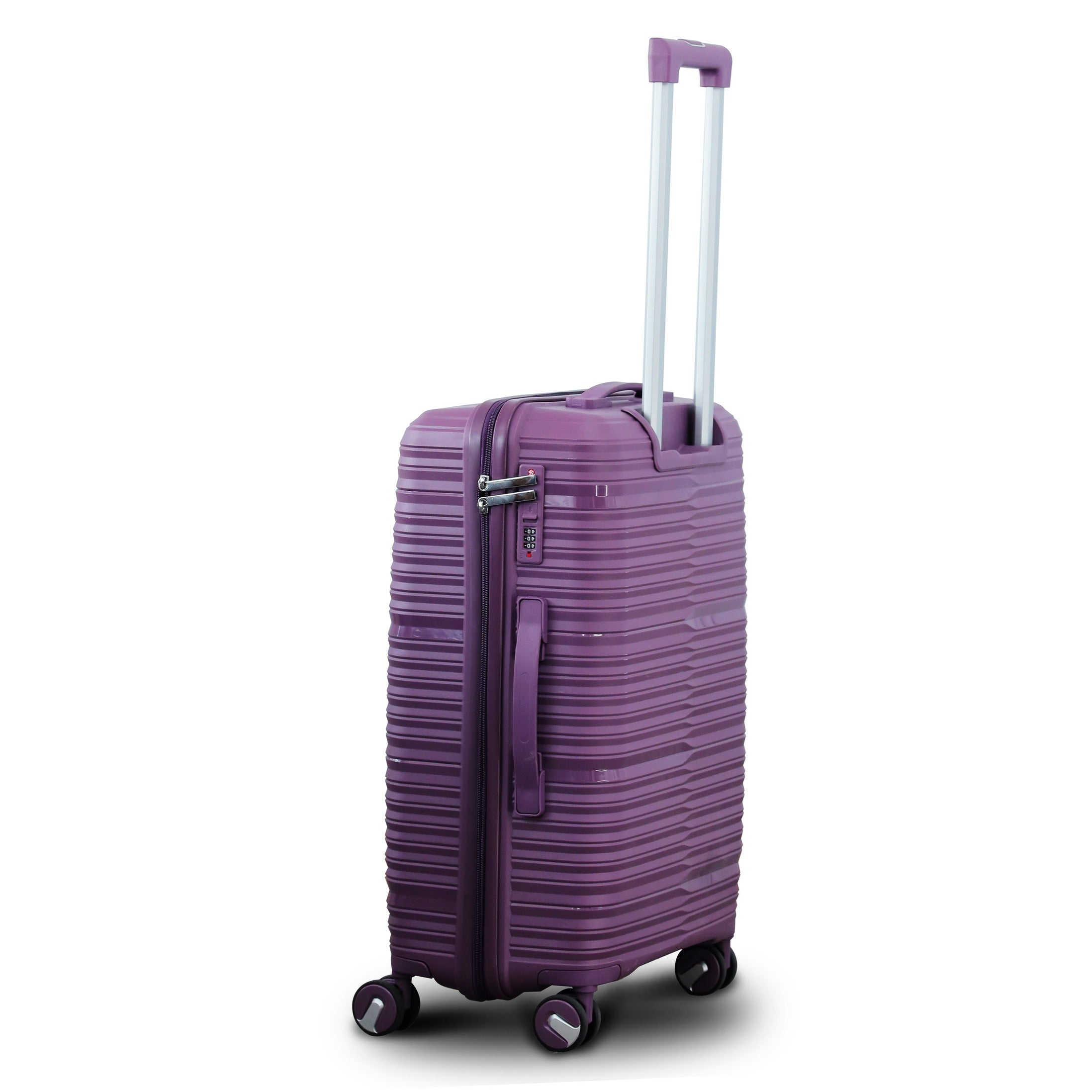 3 Piece Set 20" 24" 28 Inches Travel Way PP Unbreakable Luggage Bag With Double Spinner Wheel