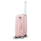 Pink Colour Travel Way PP Unbreakable Luggage Bag with Double Spinner Wheel Zaappy