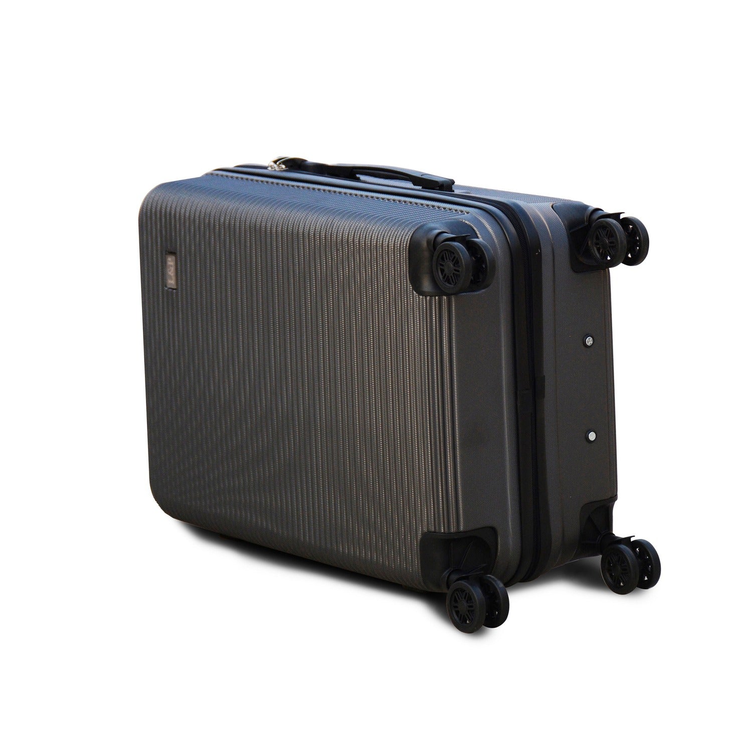 3 Piece Full Set 20" 24" 28 Inches Dark Grey Colour JIAN ABS Line Luggage Lightweight Hard Case Trolley Bag With Spinner Wheel Zaappy.com