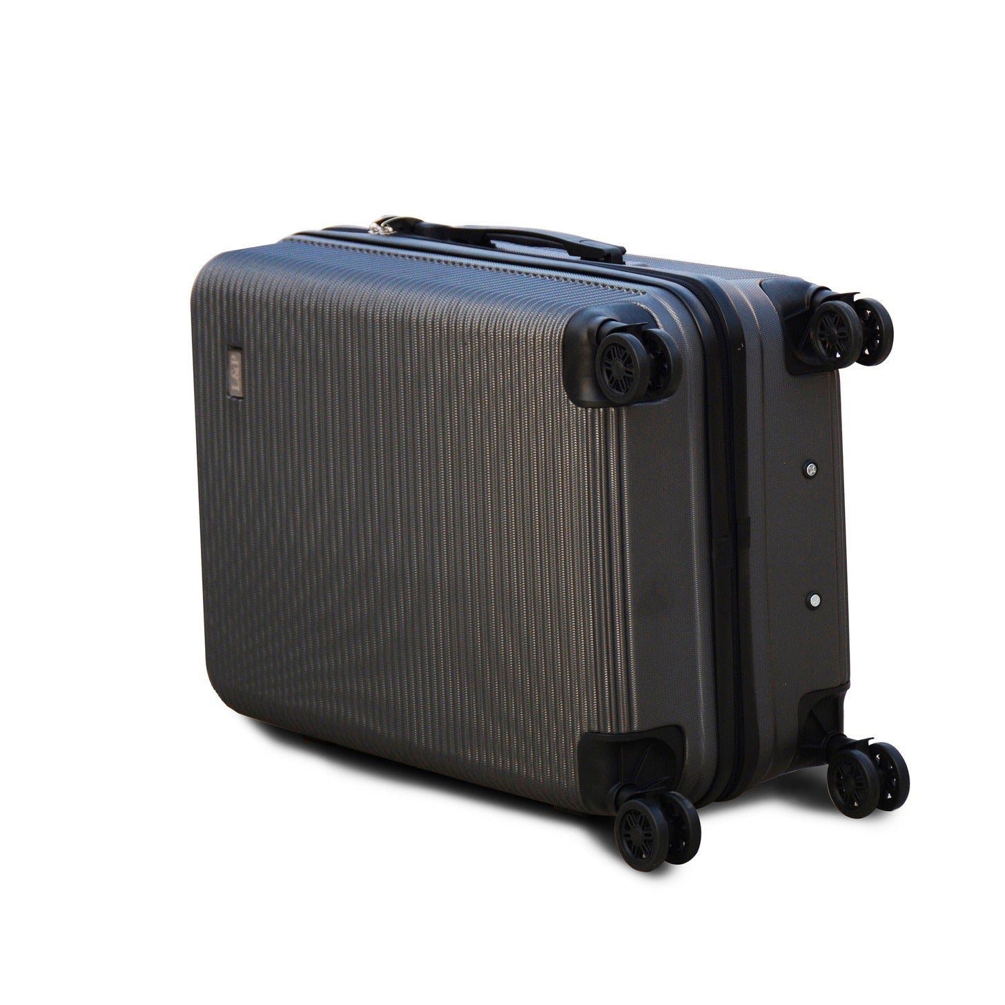 24" Dark Grey Colour JIAN ABS Line Luggage Lightweight Hard Case Trolley Bag with Spinner Wheel