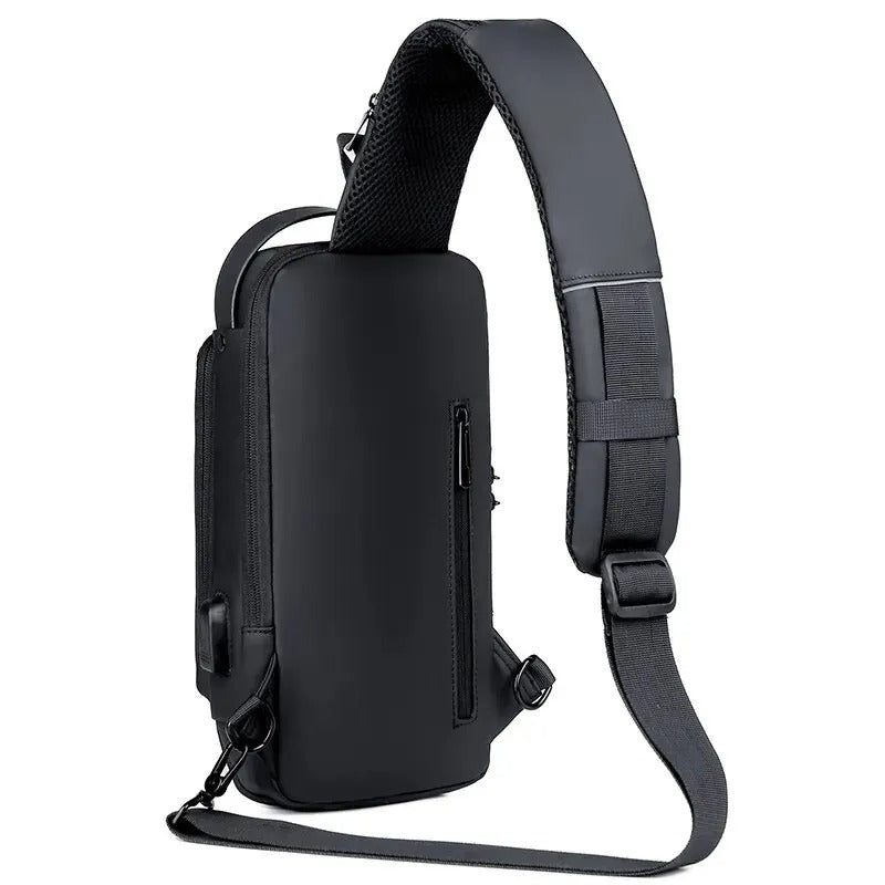 Anti-theft USB Shoulder Bag | Cross Body Chest Bag