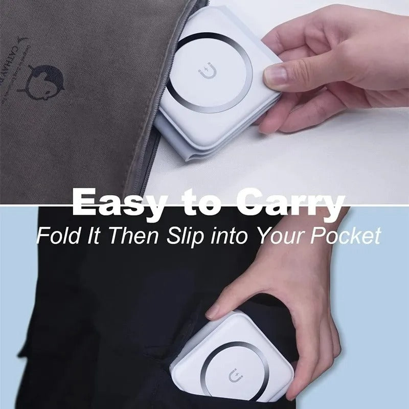 Multi Device Wireless Charger easy to carry in pocket