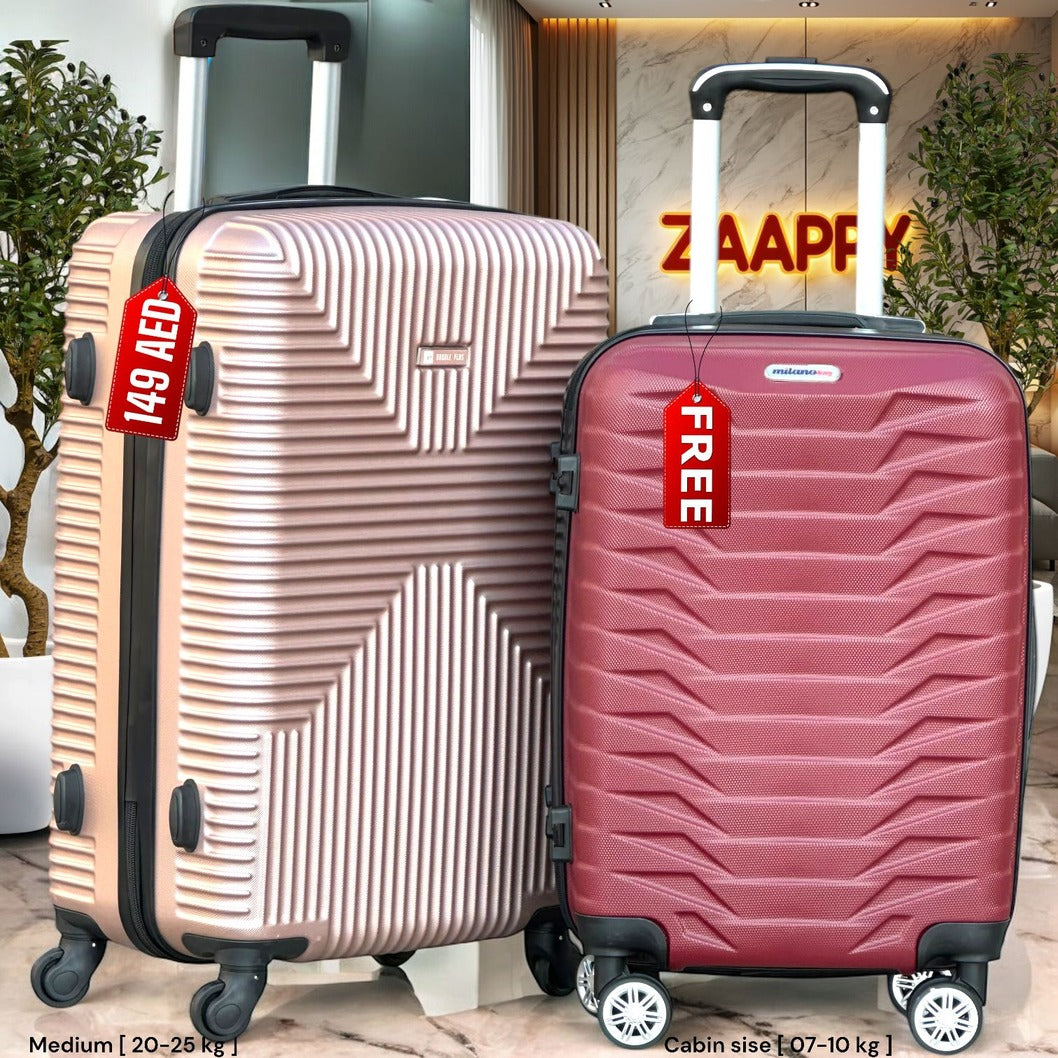Medium Size 24 Inch Luggage Bag | Cabin Size FREE | Lightweight ABS Travel Bags
