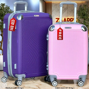 Medium Size 24 Inch Luggage Bag | Cabin Size FREE | Lightweight ABS Travel Bags