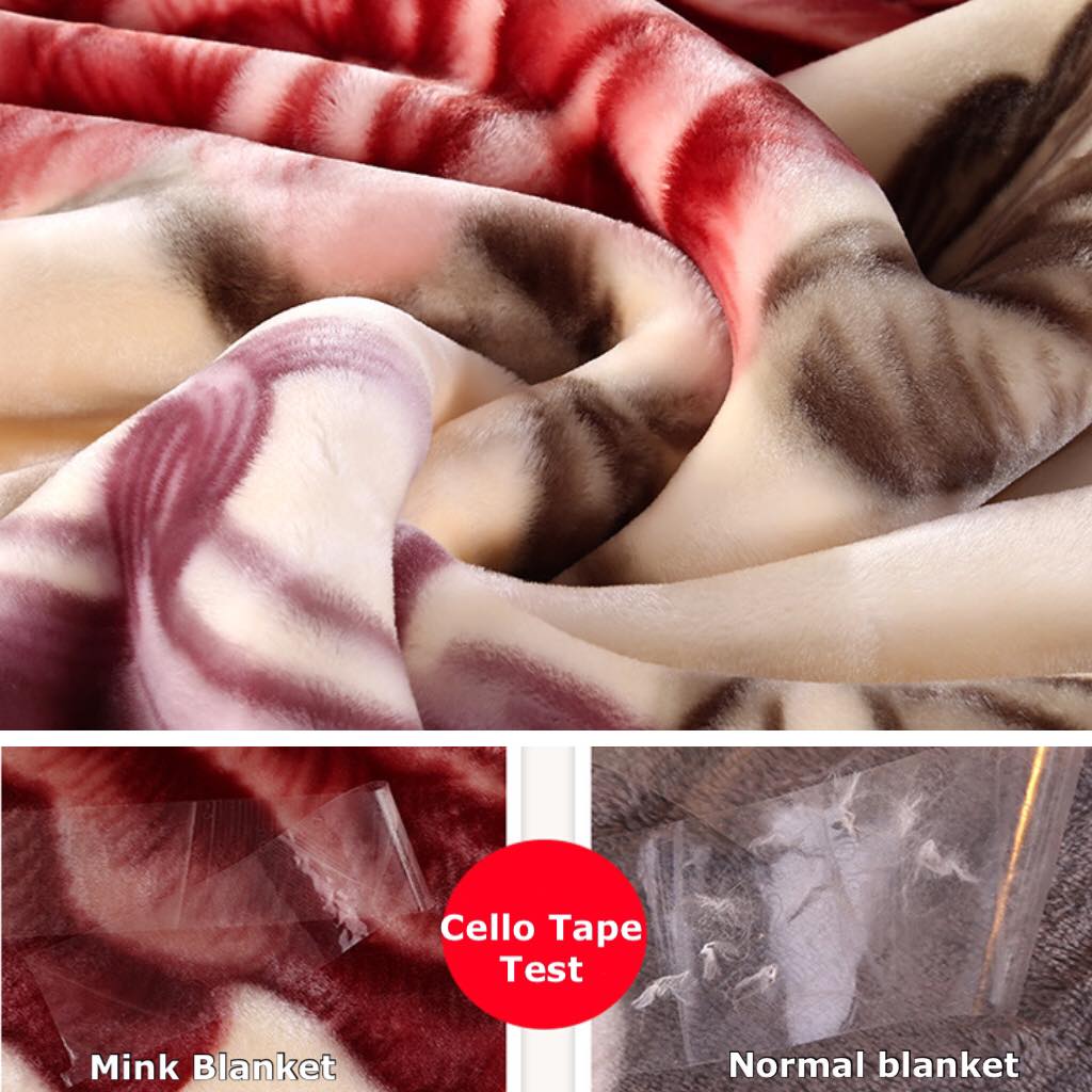 Comfy Mink Blanket | Vietnam Made 2 Layer Blanket | 6.82 Kg Double