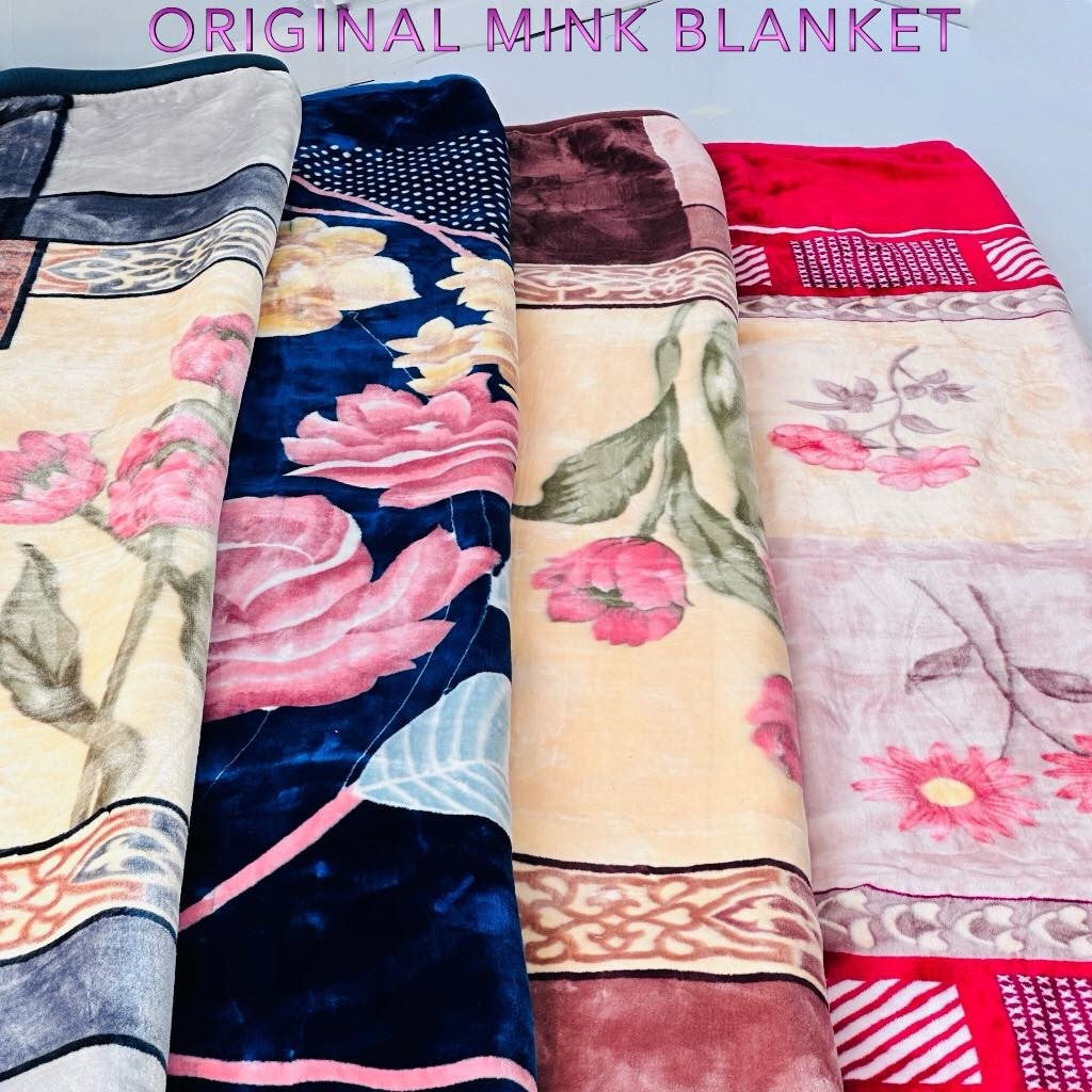 Comfy Mink Blanket | Vietnam Made 2 Layer Blanket | 6.82 Kg Double