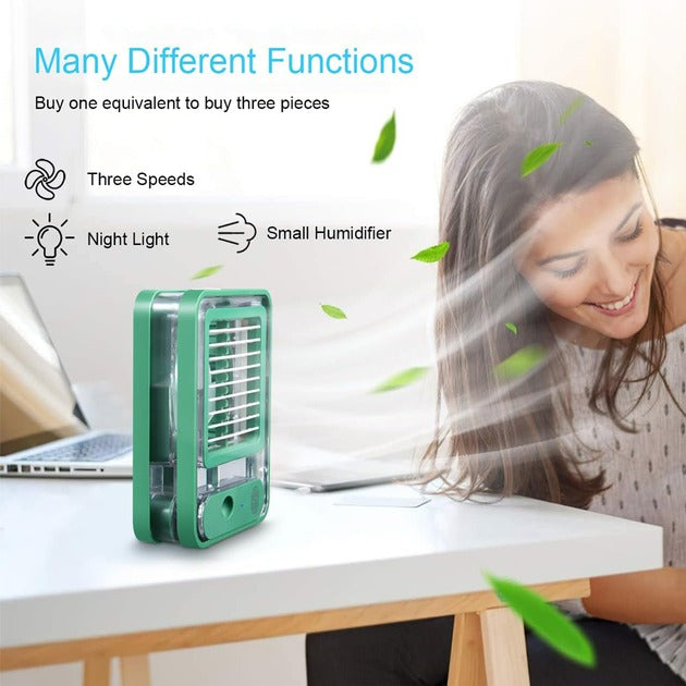 Portable Lightweight Mist Fan | Three Speed Humidifier Fan Zaappy
