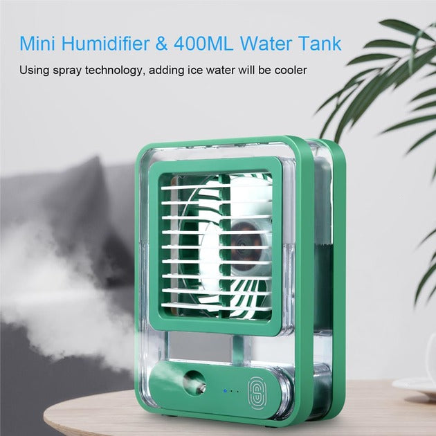 Portable Lightweight Mist Fan | Three Speed Humidifier Fan zaappy