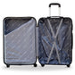 20" Grey Colour SJ ABS Luggage Lightweight Hard Case Trolley Bag Zaappy.com