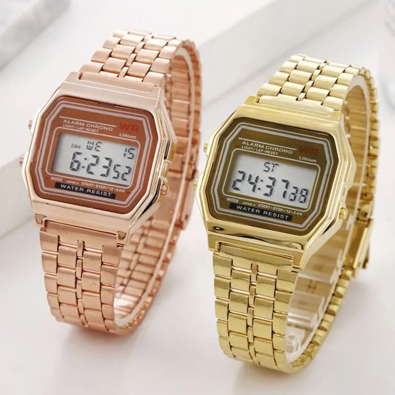 Ordinary Digital Watch | Classic Design Watch | 3 Piece Set Combo