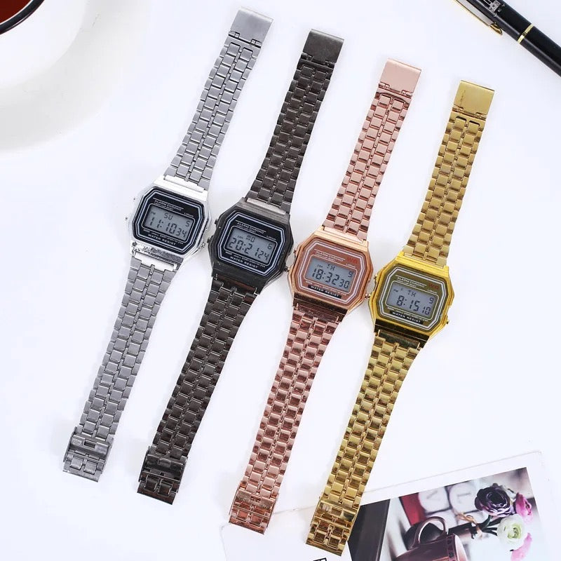 Ordinary Digital Watch | Classic Design Watch | 3 Piece Set Combo