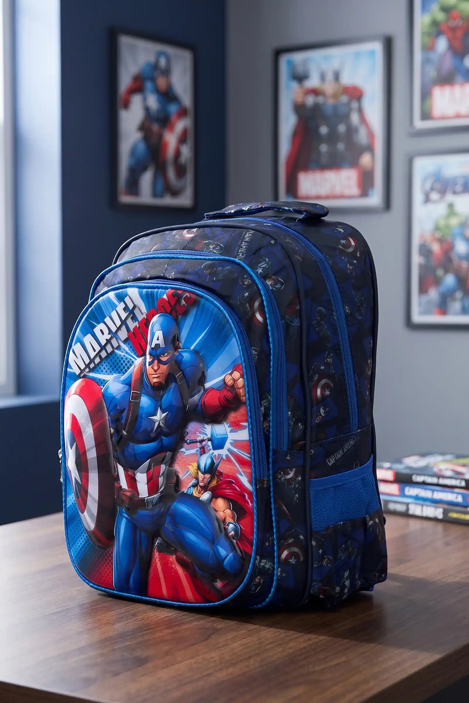 16 Inch Character Printed School Bag for 4 to 12 Years, Lightweight with Adjustable Strap Buckle