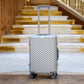 20" Silver Aluminium Framed 3D Diamond Hard Shell Without Zipper Carry On TSA Luggage