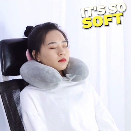 Memory Foam Neck Pillow U-Shaped | Super Soft Cute Neck Rest Cushion Zaappy