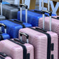 3 Piece Full Set 20" 24" 28 Inches Blue Colour Zig Zag ABS Lightweight Luggage Bag With Double Spinner Wheel Zaappy