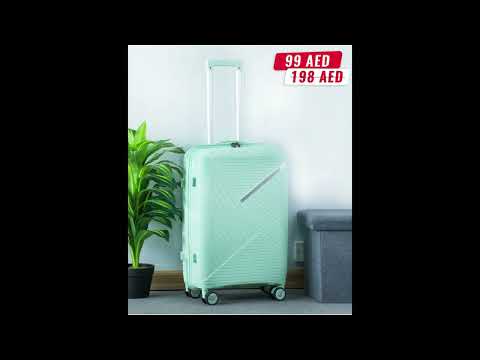 Unbreakable PP Material Luggage Bags With Double Spinner Wheel | 24 Inch Medium Size 20-25 Kg Capacity Zaappy