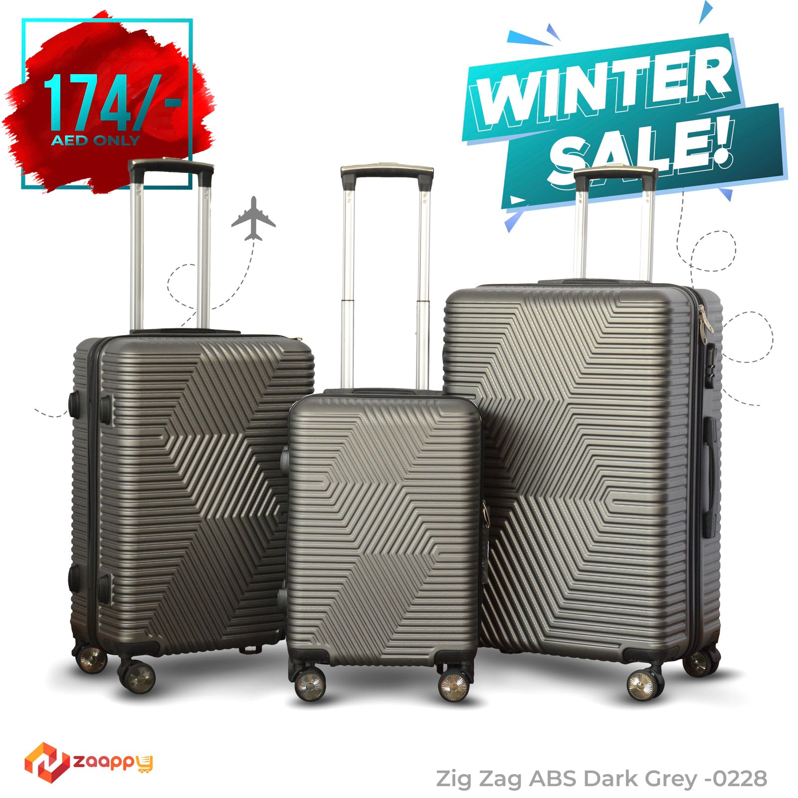 demonstration of Zig Zag ABS Lightweight Luggage Bag zaappy