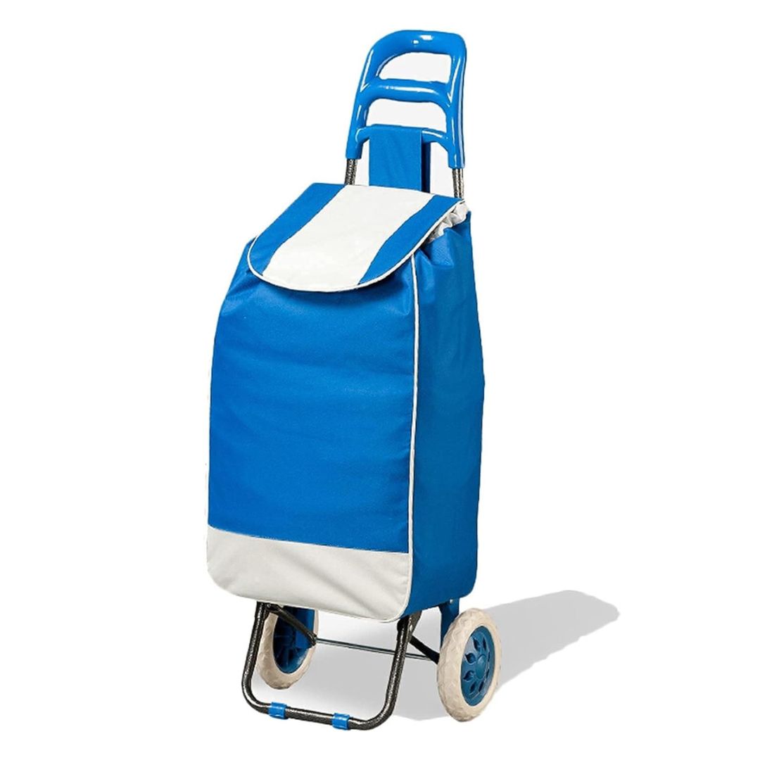 Wheeled Foldable Grocery Shopping Trolley Bag | Rolling Shopping Cart