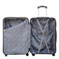 24" Black Colour SJ ABS Luggage Lightweight Hard Case Trolley Bag Zaappy.com