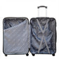 20" Black Colour SJ ABS Luggage Lightweight Hard Case Trolley Bag Zaappy.com