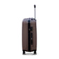 20" Coffee Colour JIAN ABS Line Luggage Lightweight Hard Case Carry On Trolley Bag With Spinner Wheel Zaappy.com