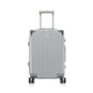 24" Silver Colour Aluminium Framed ABS Hard Shell Without Zipper TSA Luggage Zaappy.com