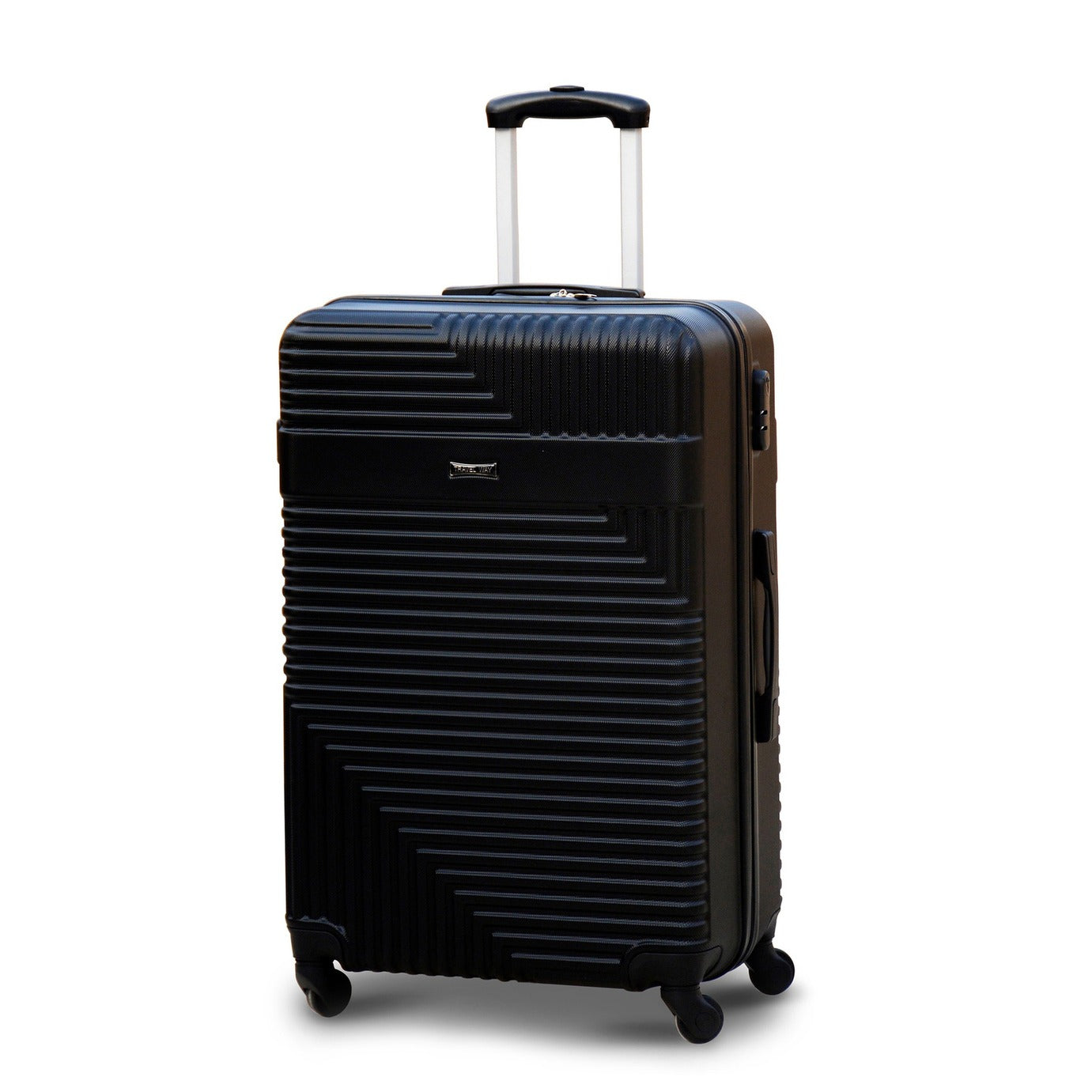 32" Black Colour Travel Way ABS Luggage Lightweight Hard Case Trolley Bag with Spinner Wheel