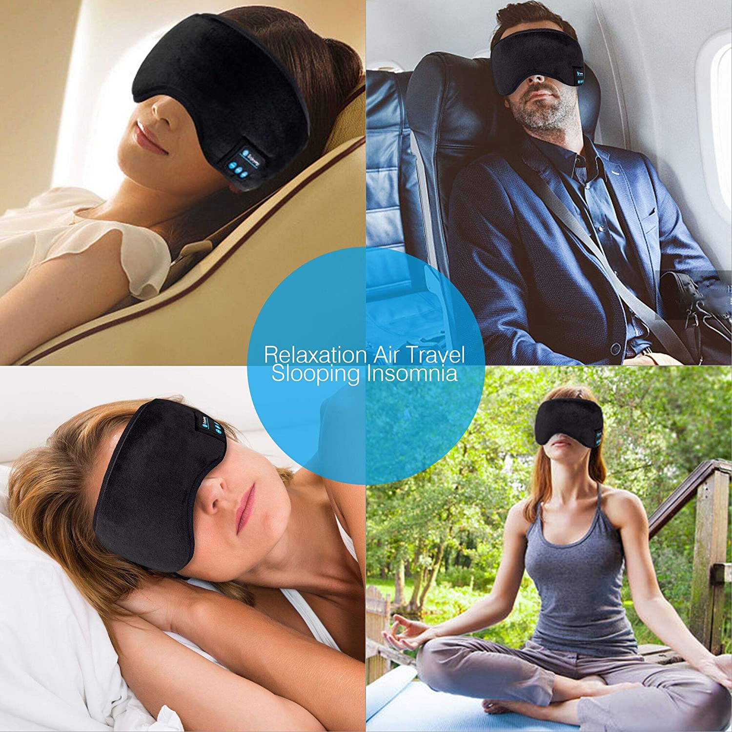 Bluetooth Sleep Eye Mask Wireless Headphone