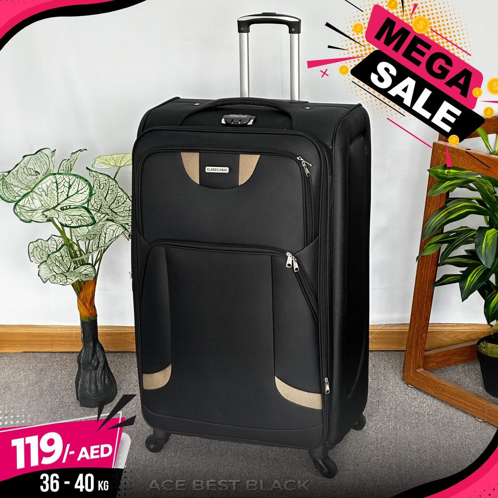 Big Size 36-40 Kg Soft Material 4 Wheel New Ace Best Luggage Bags Zaappy