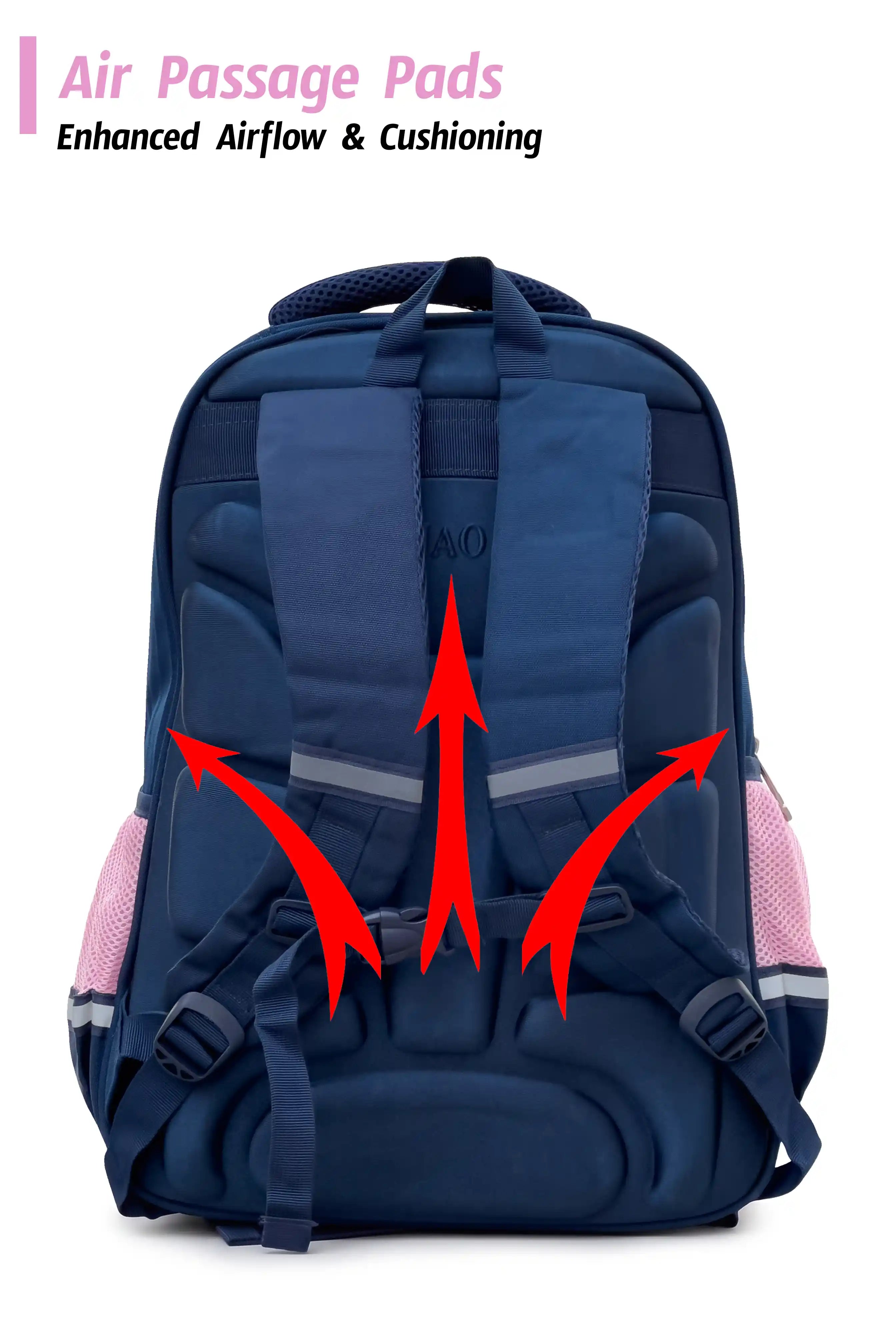 Striker Kids 16 Inch School Bag with Pencil Pouch, 7-13 Years With Adjustable Strap Buckle