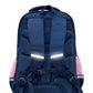 Striker Kids 16 Inch School Bag with Pencil Pouch, 7-13 Years With Night Light Reflection