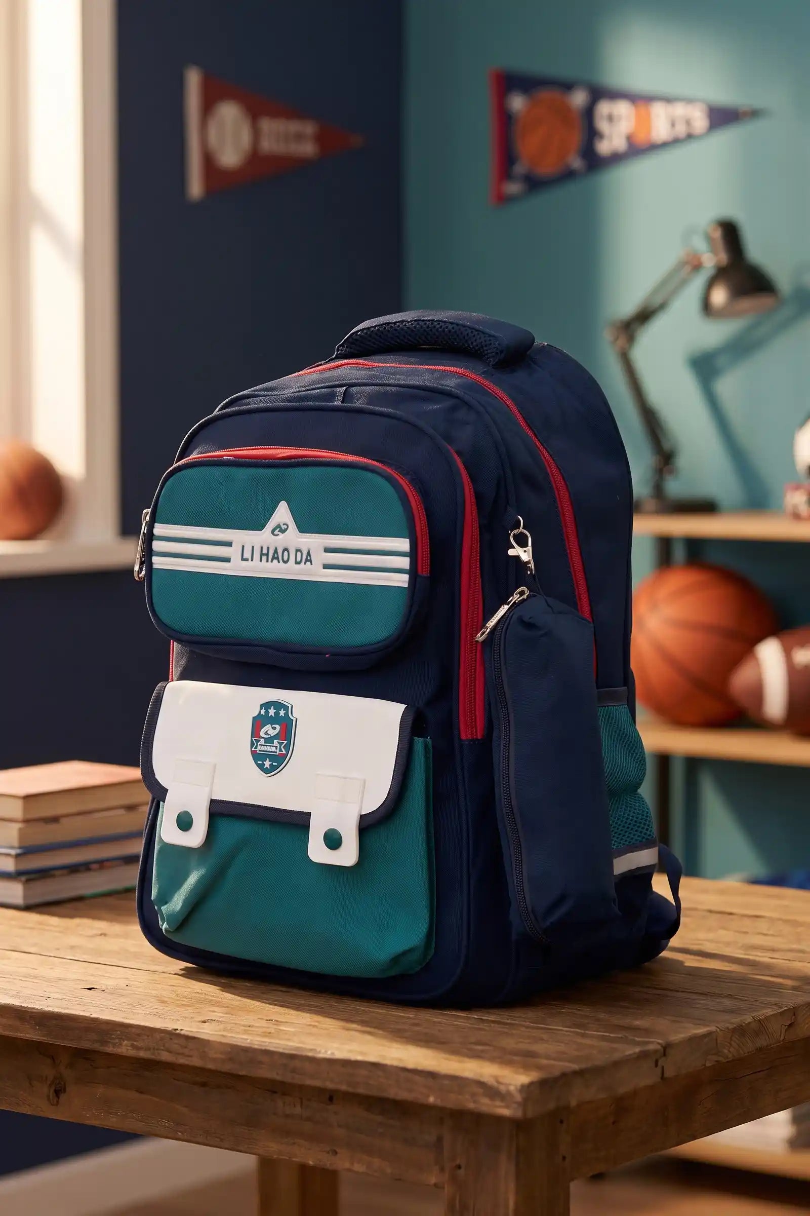 Striker Kids 16 Inch School Bag with Pencil Pouch, 7-13 Years With Adjustable Strap Buckle