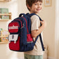 Striker Kids 16 Inch School Bag with Pencil Pouch, 7-13 Years With Adjustable Strap Buckle