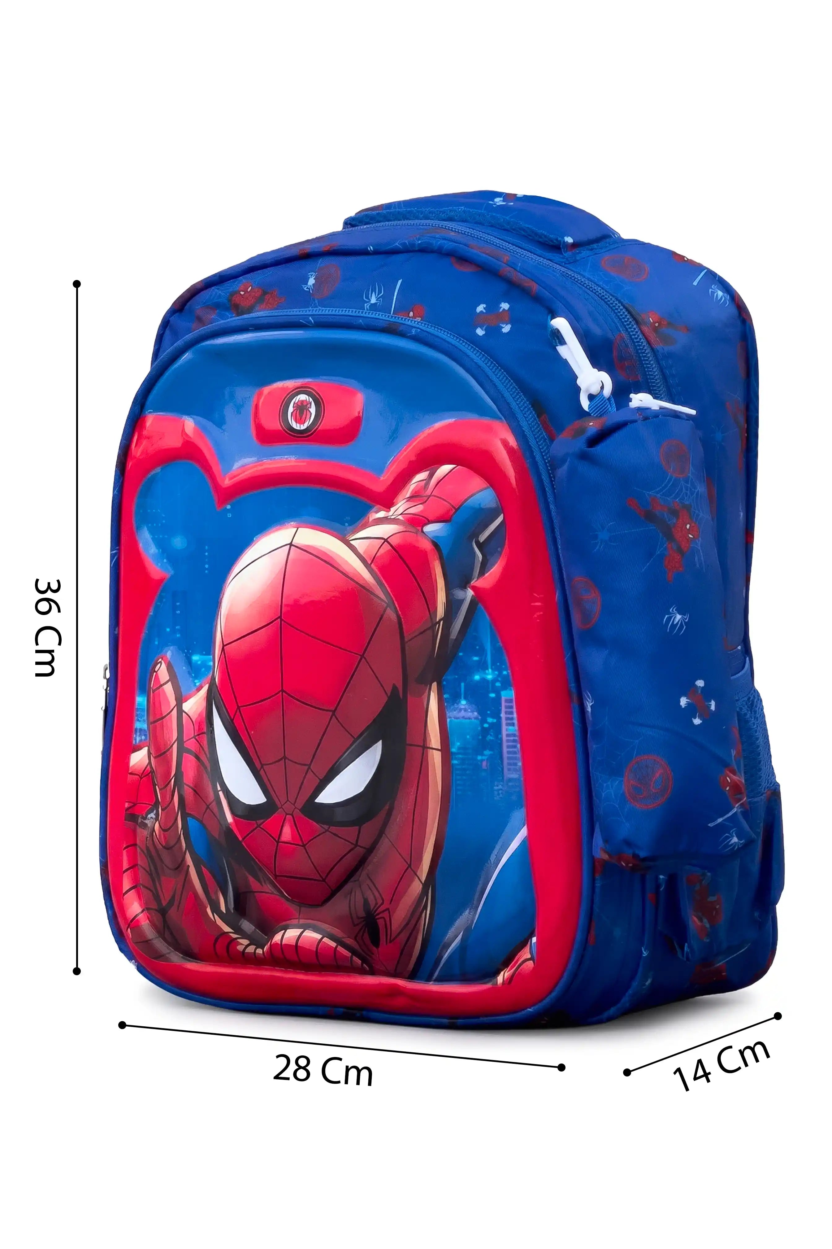 Super Force Printed Kids 14 Inch School Bag with Pencil Pouch, 4-12 Years With Adjustable Strap Buckle