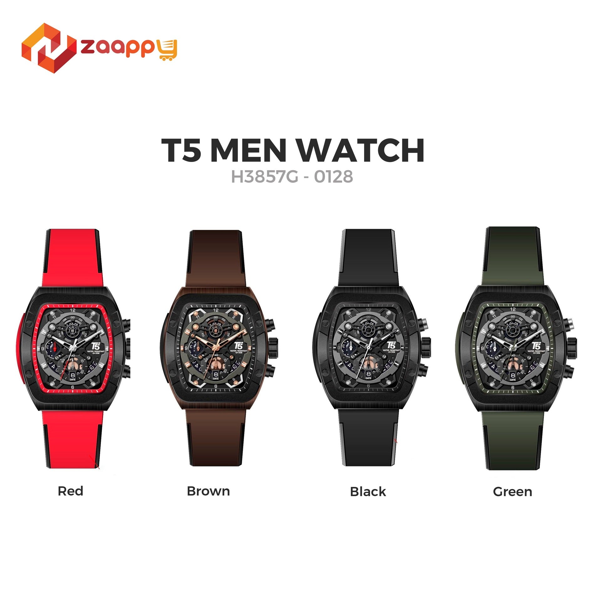 T5 Watch H3857G | Men Stylish Bold Analogue Chronograph