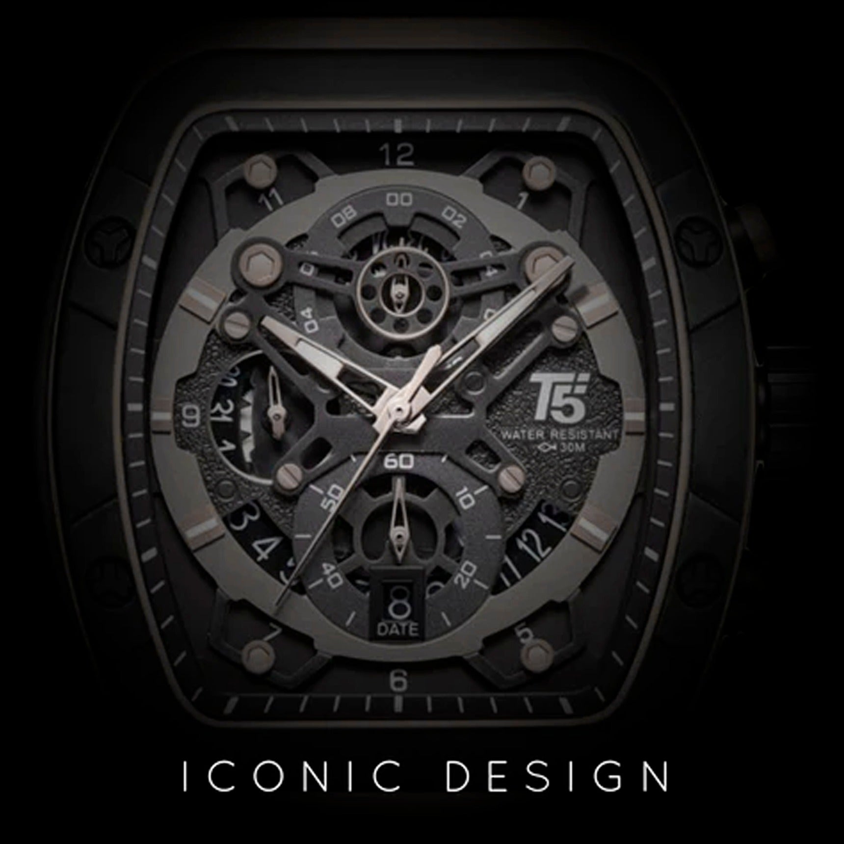 T5 Watch H3857G | Men Stylish Bold Analogue Chronograph