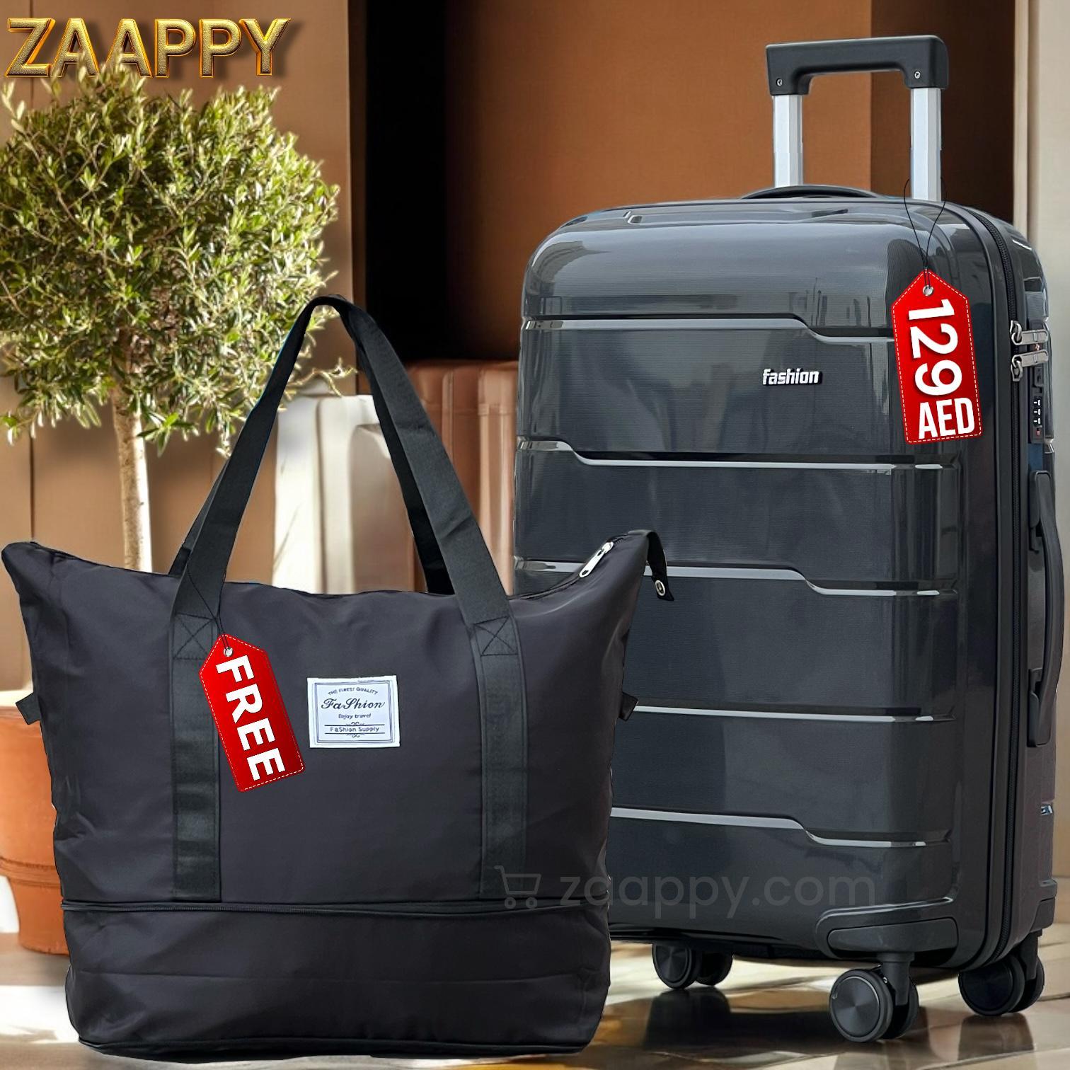 Medium Size 24 Inch Luggage Bag Unbreakable PP | Hand Carry Duffle Bag Combo