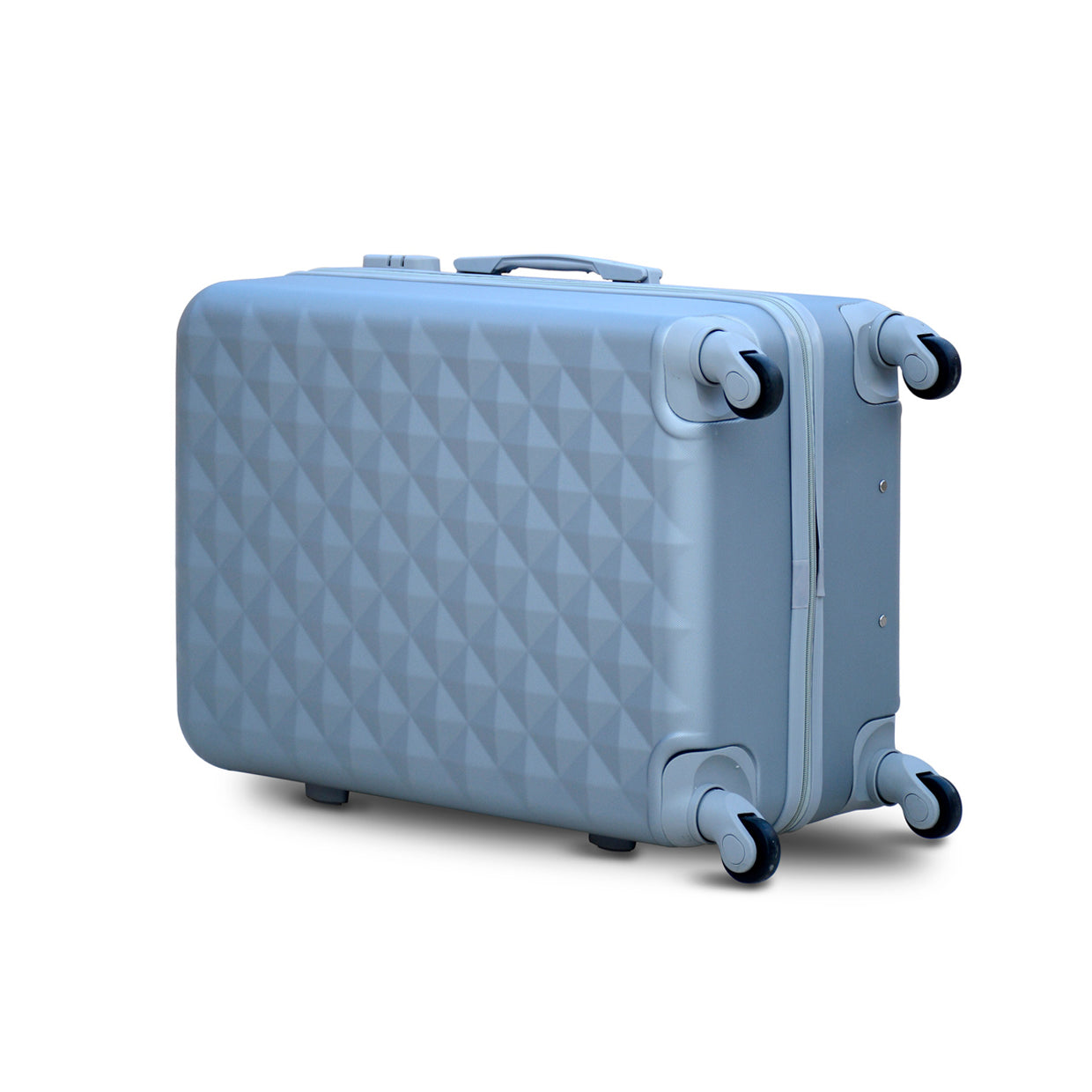 28" Grey Colour Diamond Cut ABS Luggage Lightweight Hard Case Trolley Bag