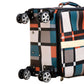 32" PU Check Type Luggage Lightweight Soft Material Trolley Bag Zaappy.com