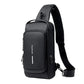 Anti theft Cross body Travel Sling Back Pack USB Type | Top Trending Chest Bag Zaappy